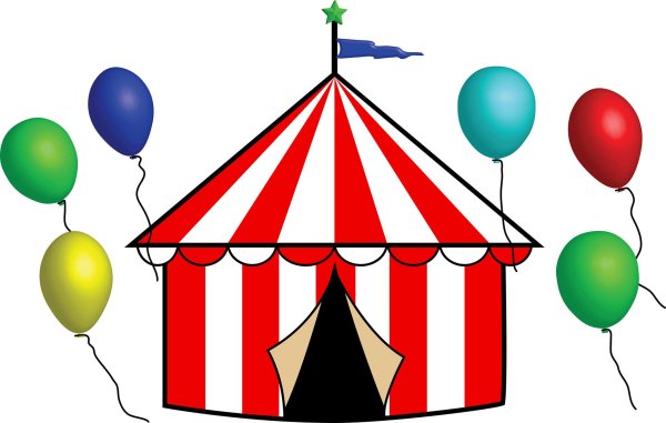 Рисование здания цирка детям