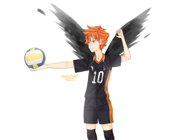 Хината волейбол в полный рост