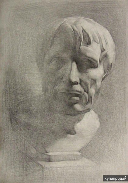 Композиционный портрет карандаш