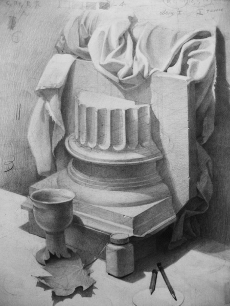 Натюрморт карандашом