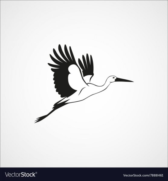 Аист стилизованный