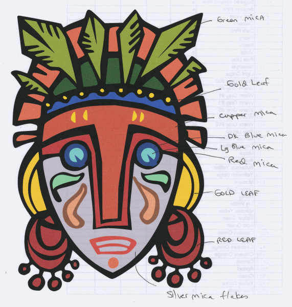 Эскиз африканской маски