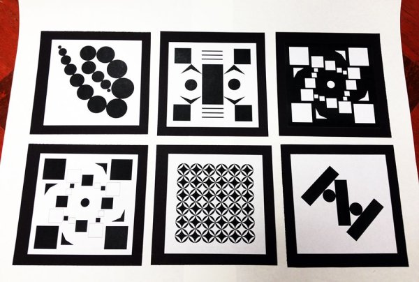 Ритм в композиции из геометрических фигур