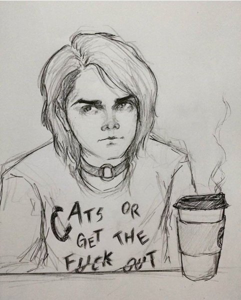 Джерард Уэй рисунки