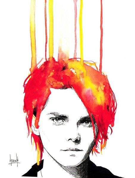 Джерард Уэй набросок