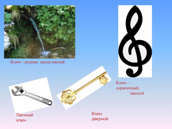 Ключ скрипичный завитой