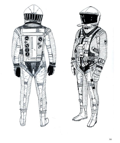 Космонавт рисунок простой