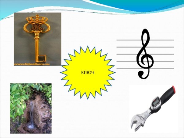 Многозначность слова ключ