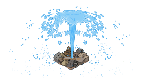 Фонтан мультяшный