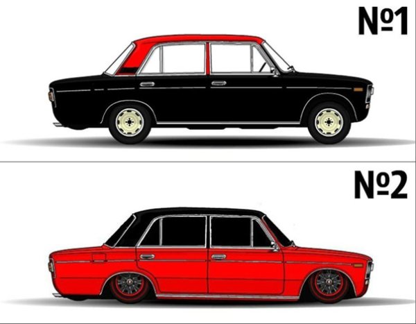 ВАЗ 2106 рисунок сбоку