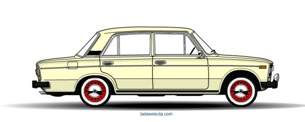 ВАЗ 2107 рисунок сбоку