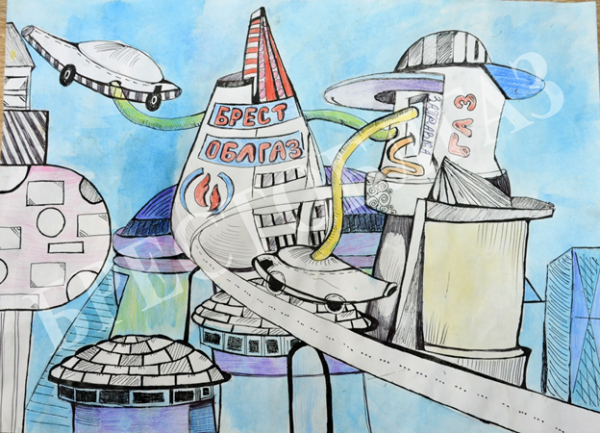 Мир будущего рисунок