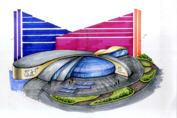 Рисунок на тему город будущего