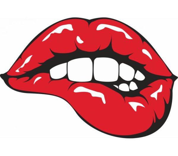 Губы стикер