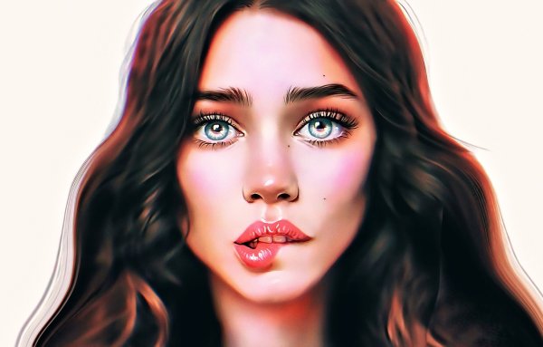 Девушка рисунок