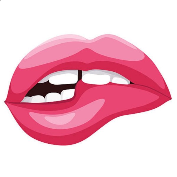 Прикусывает губу вектор