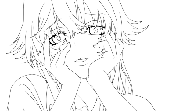 Юно Гасай чёрно белая