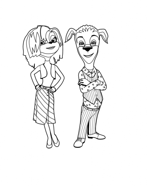 Раскраска Барбоскины мама