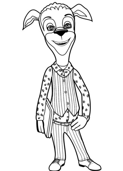 Мама Барбоскина раскраска