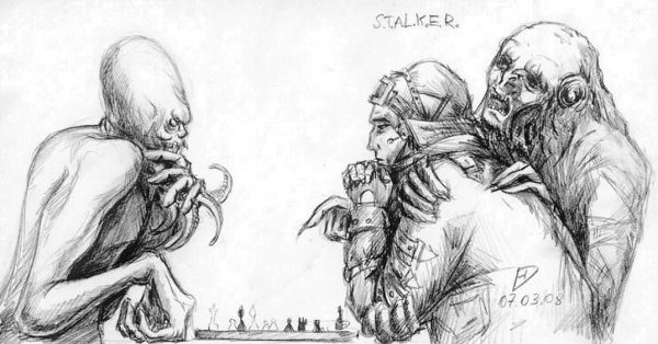 Сталкер кровосос раскраска