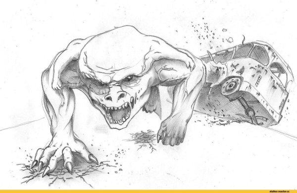 Сталкер кровосос раскраска