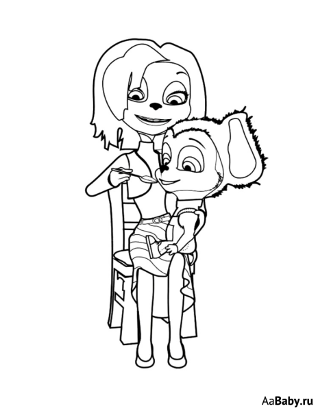 Раскраска Барбоскины Лиза