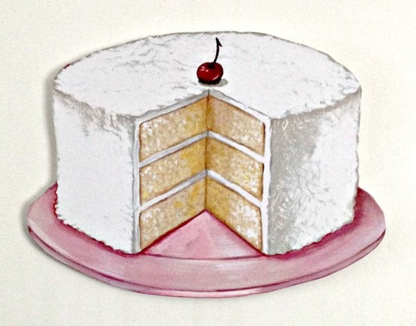 Торт в разрезе рисунок
