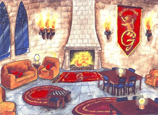 Хогвартс гостиная Гриффиндора