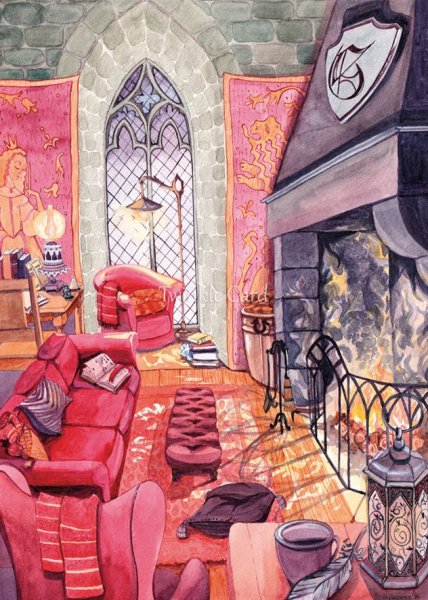 Гарри Поттер гостиная Гриффиндора