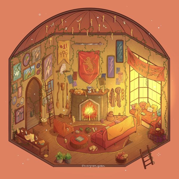 Гарри Поттер комната Гриффиндора