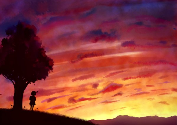 Аниме арты природа