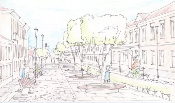 Улица рисунок