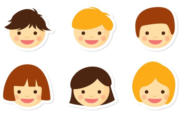 Лицо ребенка вектор