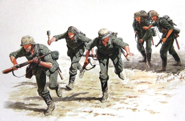 Mb3540 Master Box 1/35 немецкие Связисты, Сталинград, лето 1942