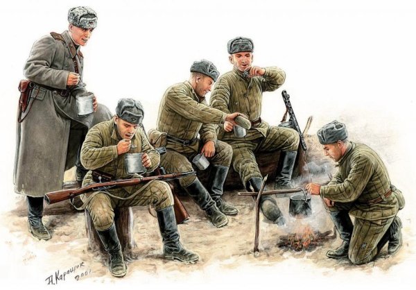 Солдаты на привале