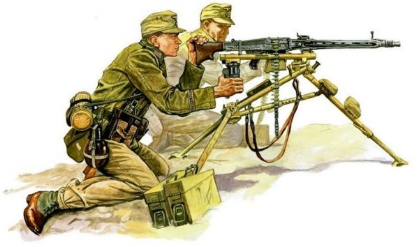 Немец с пулеметом арт