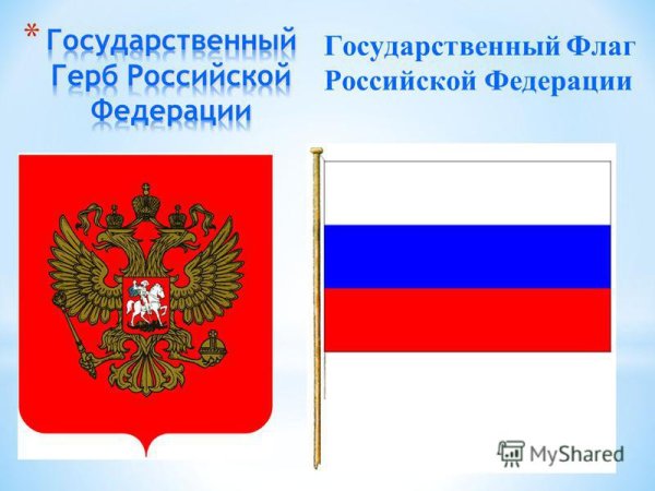Флаг России с гербом