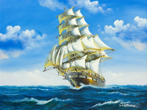 Парусник картина