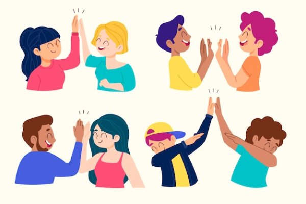 Дать пять рисунок