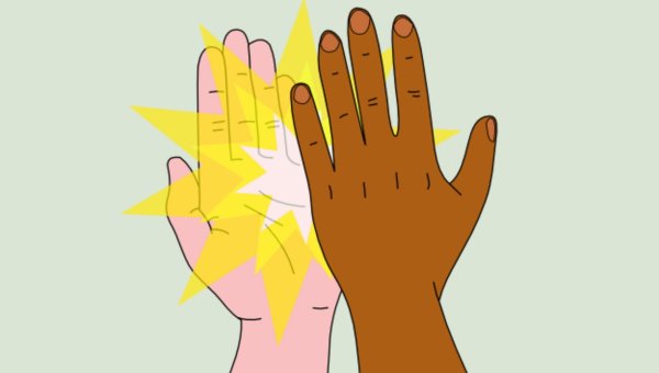 Приветствие с ладошками для детей