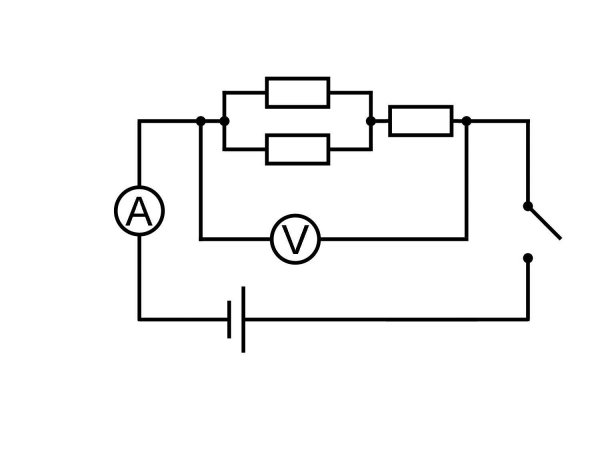 Схема электрической цепи 8 класс физика