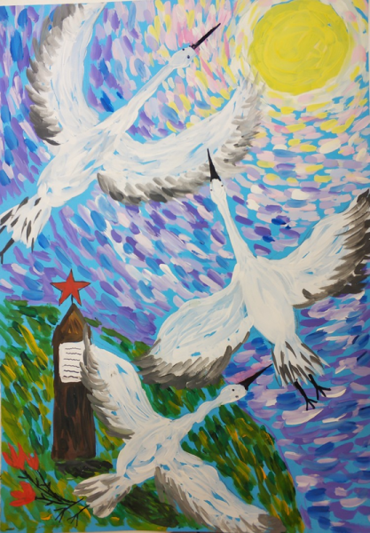 Белые Журавли картина