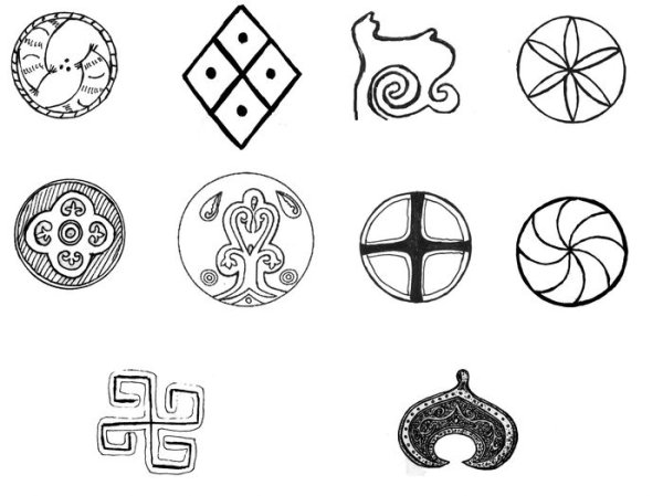 Солярный знак Башкирский орнамент