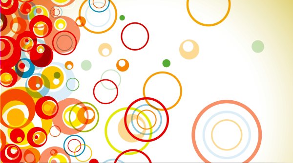 Фон разноцветные круги