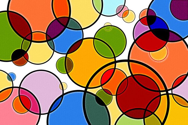 Разноцветные геометрические фигуры