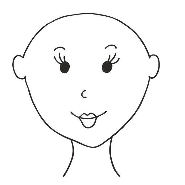 Голова раскраска