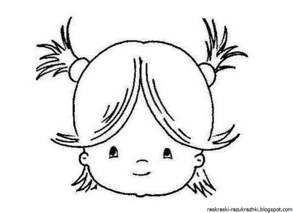 Мультяшное лицо девочки