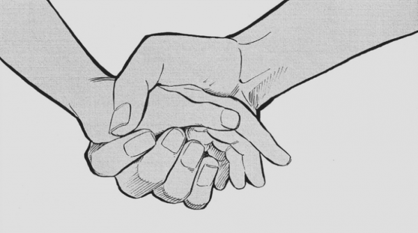 Держаться за руки рисунок