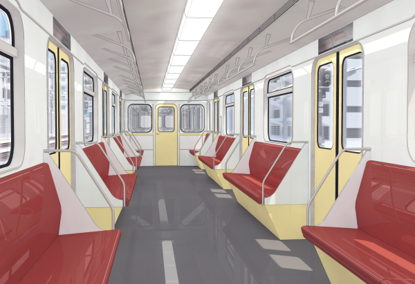 Вагон метро внутри