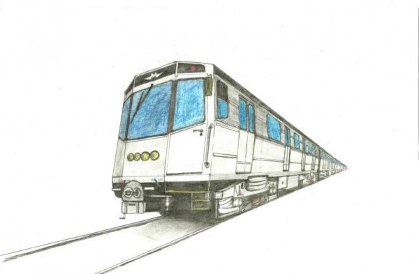 Метро рисунок